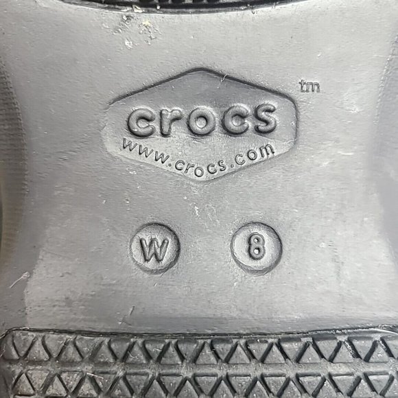 Crocs Neria Pro II Womens Size 8 Rubber Slip On Nursing Work Clogs Shoes Black - Picture 10 of 12